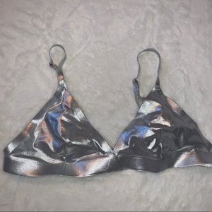 Urban Outiftters Metallic Bralette